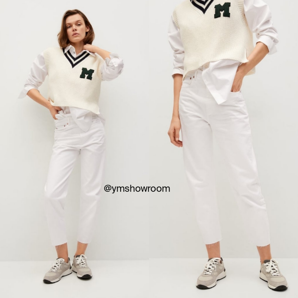 MANGO High-waisted jeans